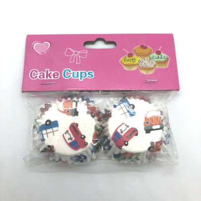 Forminhas Decorativas Papel Mini Cupcake Carros FG050 scaled