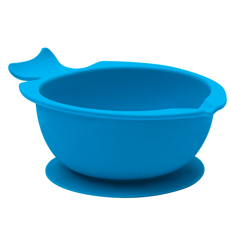 Bowl Silicone com Ventosa Azul Buba 01