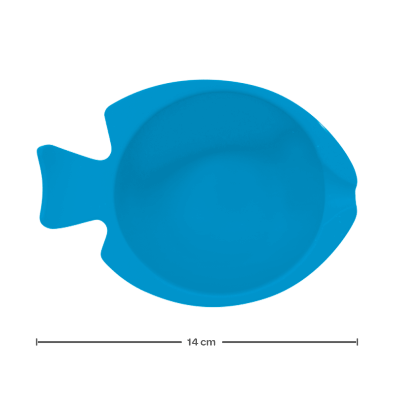 Bowl Silicone com Ventosa Azul Buba 02