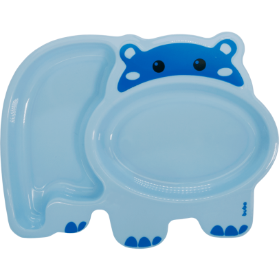 Pratinho com Divisórias Hipopotamo Azul Buba 01