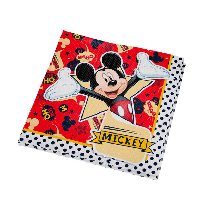 Guardanapo de Papel Mickey Classico 25 x 25cm c16 folhas