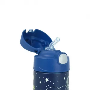 Garrafa Térmica Infantil 355ml Astronauta Azul Thermos Funtainer